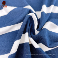 Preço de fábrica Têxteis atacadistas Fabricante de tecidos de viscose Oeko-tex Stripe Rayon Spandex Fabrics para roupas